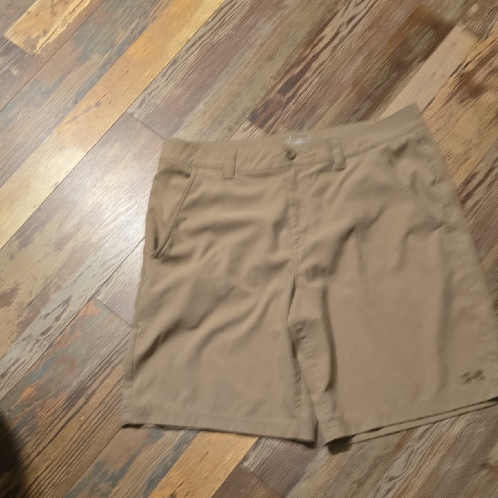 Under Armour Heat Gear Shorts Brown Mens Size 36